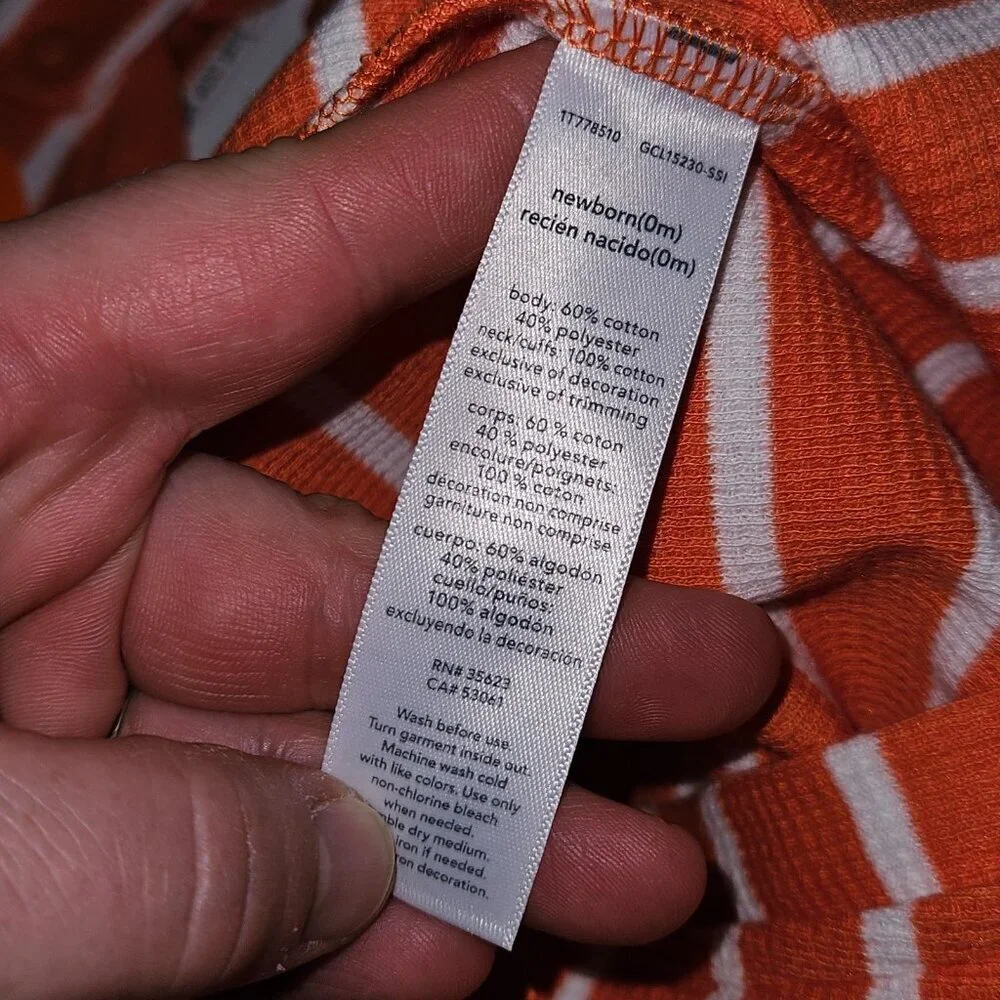 NWT 2 Halloween Footie Pajamas Lot Newborn Waffle Knit Jack-O-Lantern Carter's